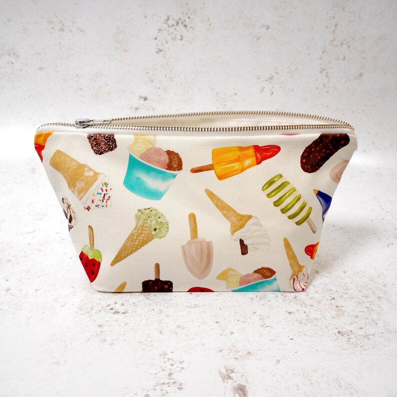 Ice Cream Wash Bag Made in Britain Toiletry Bag image 3