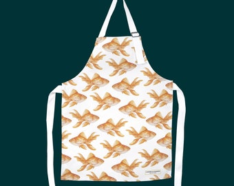 Goldfish Children's Apron - The perfect apron to encourage your little one to help out in the kitchen - British Made