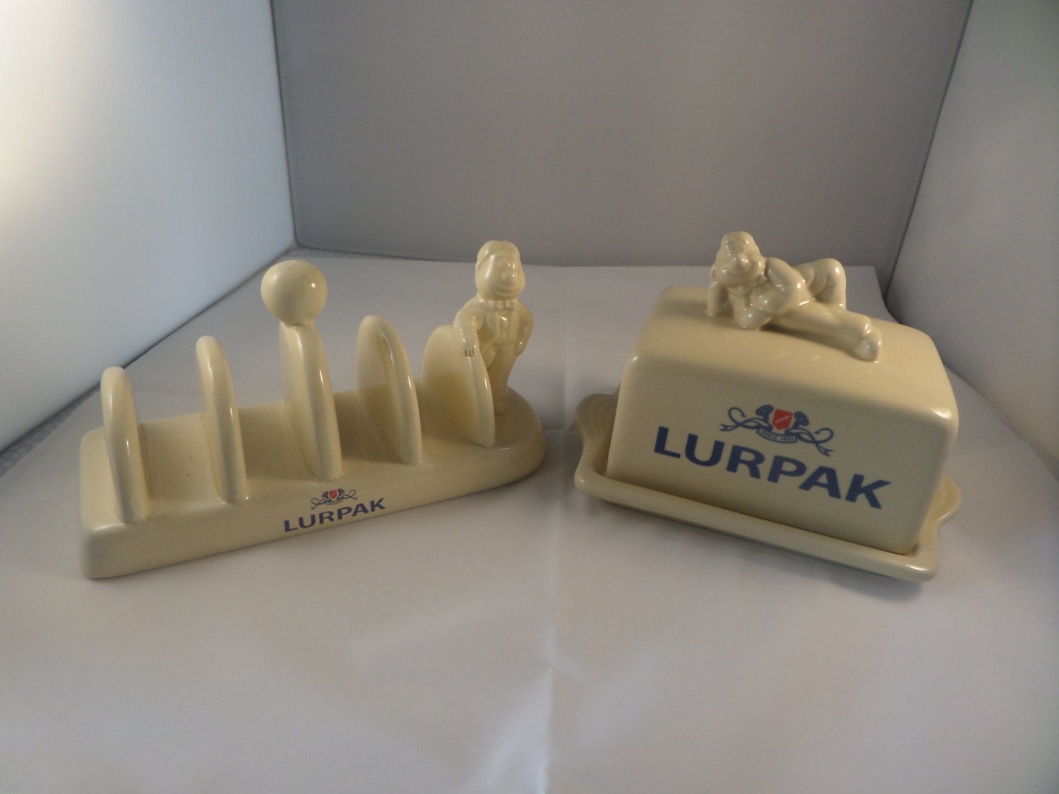 Lurpak butter set butter dish toast rack Dennis Butterman Etsy