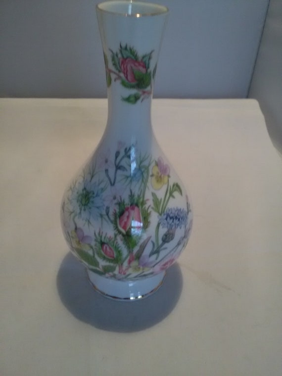Bone China Bud Vase Made By Aynsley Wild Tudor Design Etsy