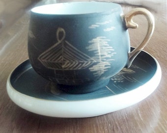 Kutani coffee cups and saucers