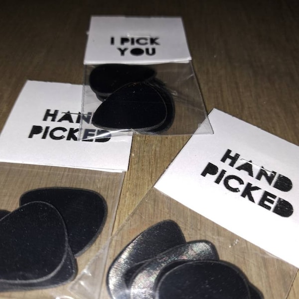 Vinyl Guitar Picks *Handmade from recycled records* (pack of 5)