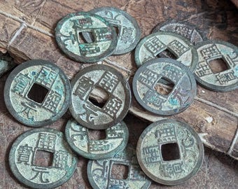China coinage 7th to 9th century Tang Dynasty antique coins Southeast Asia Kai Yuan Tong Bao genuine original fine Vietnam bronze 1 cash