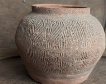 2000-2500 Year old Dong Son Han dynasty Pottery Pot Jar terracotta Ancient Culture Asia Antique