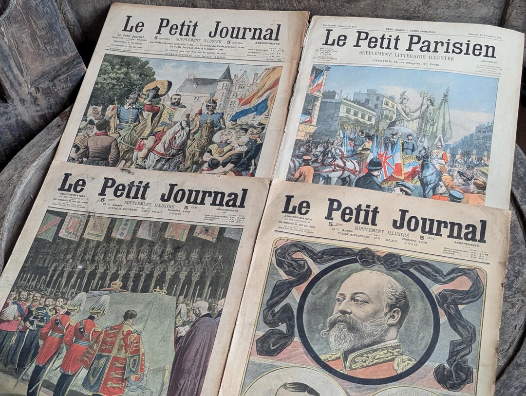 Antique Newspaper Le Petit Journal Vietnam French Indochina 1900's Old ...