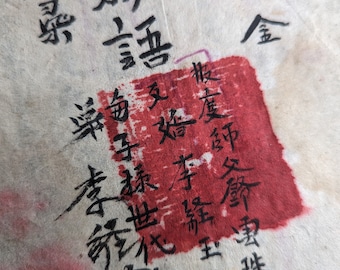 Shaman Manuscript Calligraphy Old Asian Vietnam Chinese Handwritten Hand Drawn Yao book