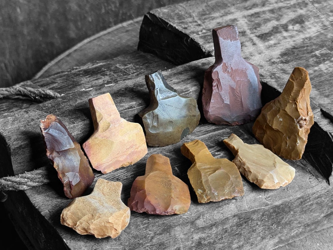 Ancient Neolithic Axe Heads 3000-4000 Year Old Stone Tools Knapped ...