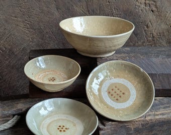 Le Dynasty 17e-18e-eeuwse kommen aardewerk geglazuurd Vietnam keramiek antiek origineel geglazuurd rustiek klein thee-dipschoteltje keuze uit 4 maten
