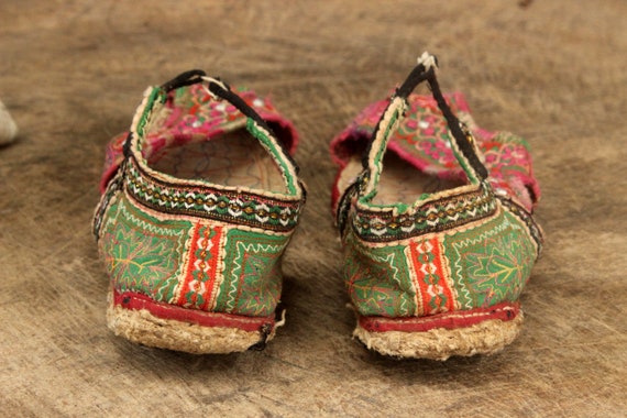 Stunning Vintage Tribal Handmade sandals Embroide… - image 6