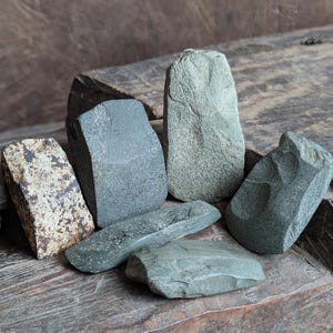 3000-4000 Year old stone Axe heads Tool Ancient Culture Asia Antique primitive knapped flint neolithic collectible artifacts choice of 6