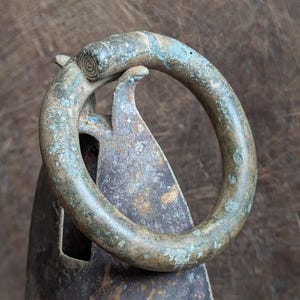 Ancient bronze armlet 2000-2500 Year old Dong Son Bracelet antique culture Asia rare find artifact museum quality heavy large cuff collector