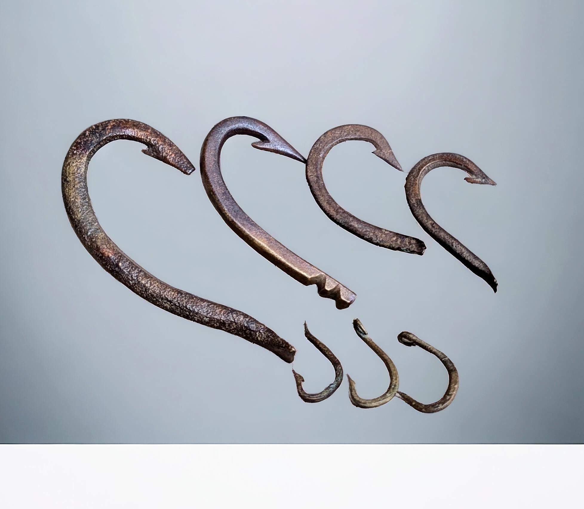ancient fish hooks for sale Authentic Fishing Period tying instructions included Bone Fish hook Best of