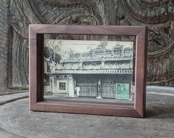 Postal antigua de 1905, Vietnam, Tonkín, Indochina francesa, sello manuscrito en tinta blanca y negra, recuerdo coleccionable, sudeste asiático, China