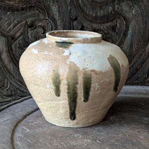 Seltene Keramik Han-Dynastie China 1. - 3.Jhd. N.C. Steinguttopf Glasiert Vietnam Beruf Antik Original Artefakt Fund historisch