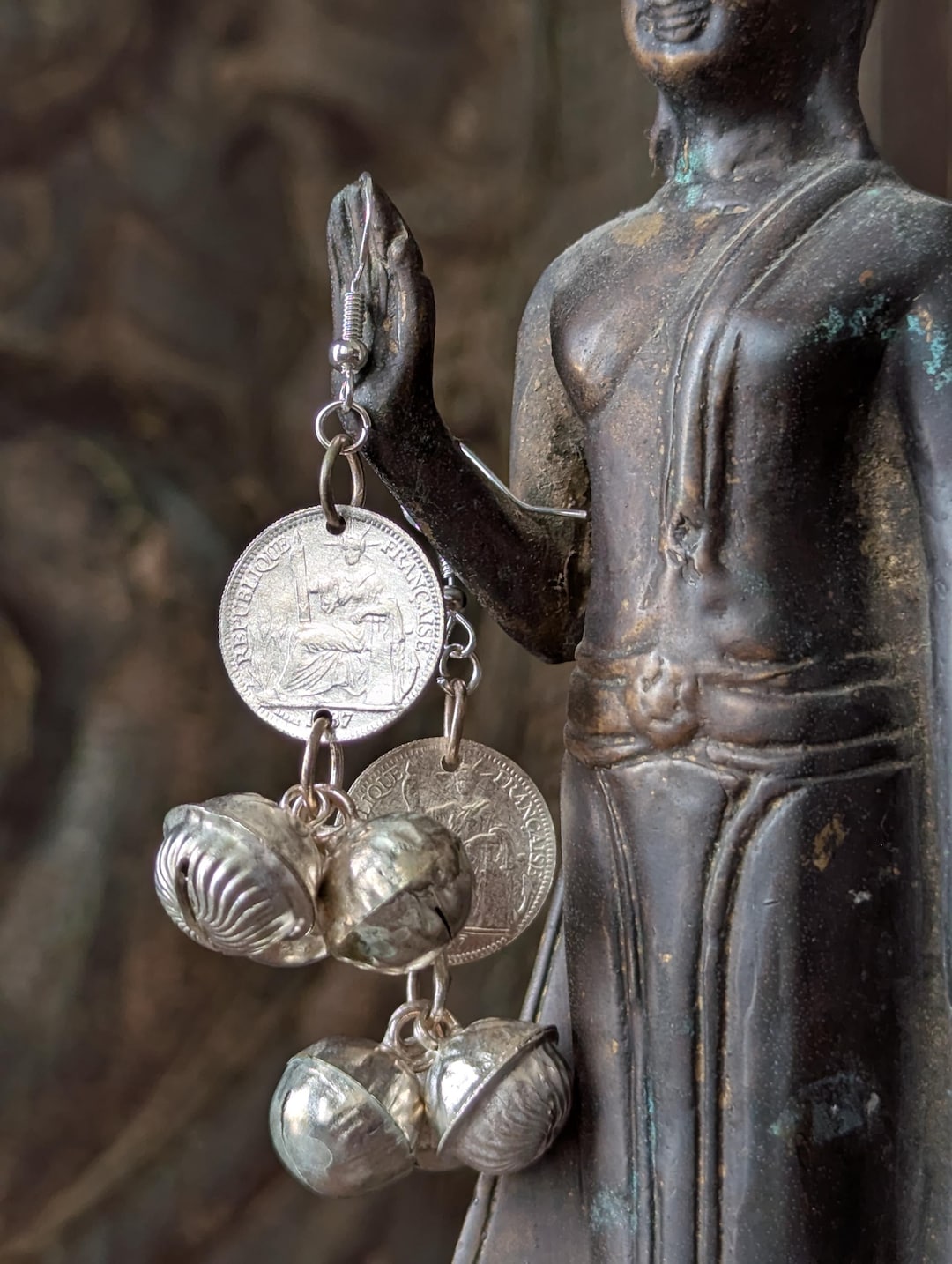 Handmade Hmong Tribal Earrings Hill Tribe Asian Drop Dangle Light ...