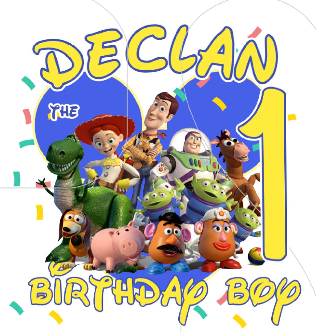 PERSONALISED Any Age / Name Toy Story Boy and Girl Birthday Etsy