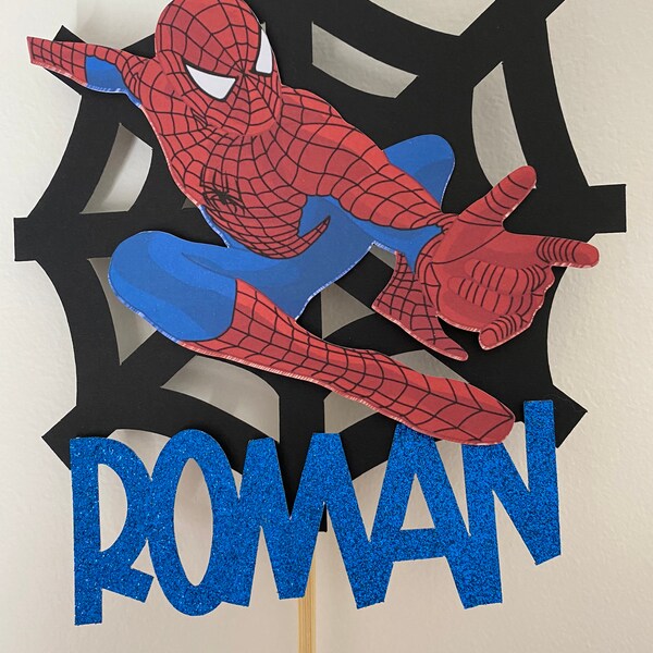 Spiderman Cake Topper Etsy Australia