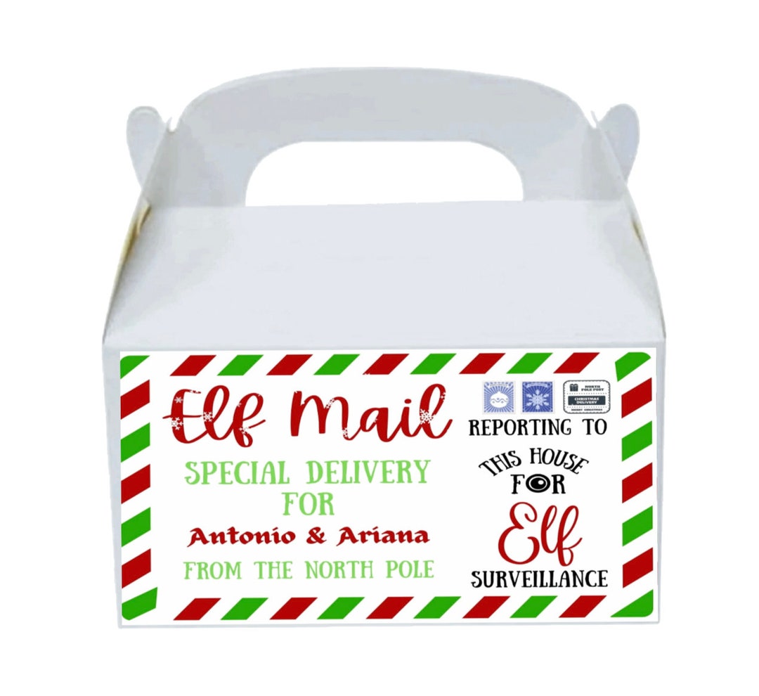 Elf Arrival Box Elf Arrival Letter Elf Props Christmas Elf Activities ...