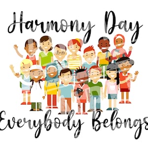 Harmony Day 2024 March  Cricut sublimation cutting file instant download digital file
