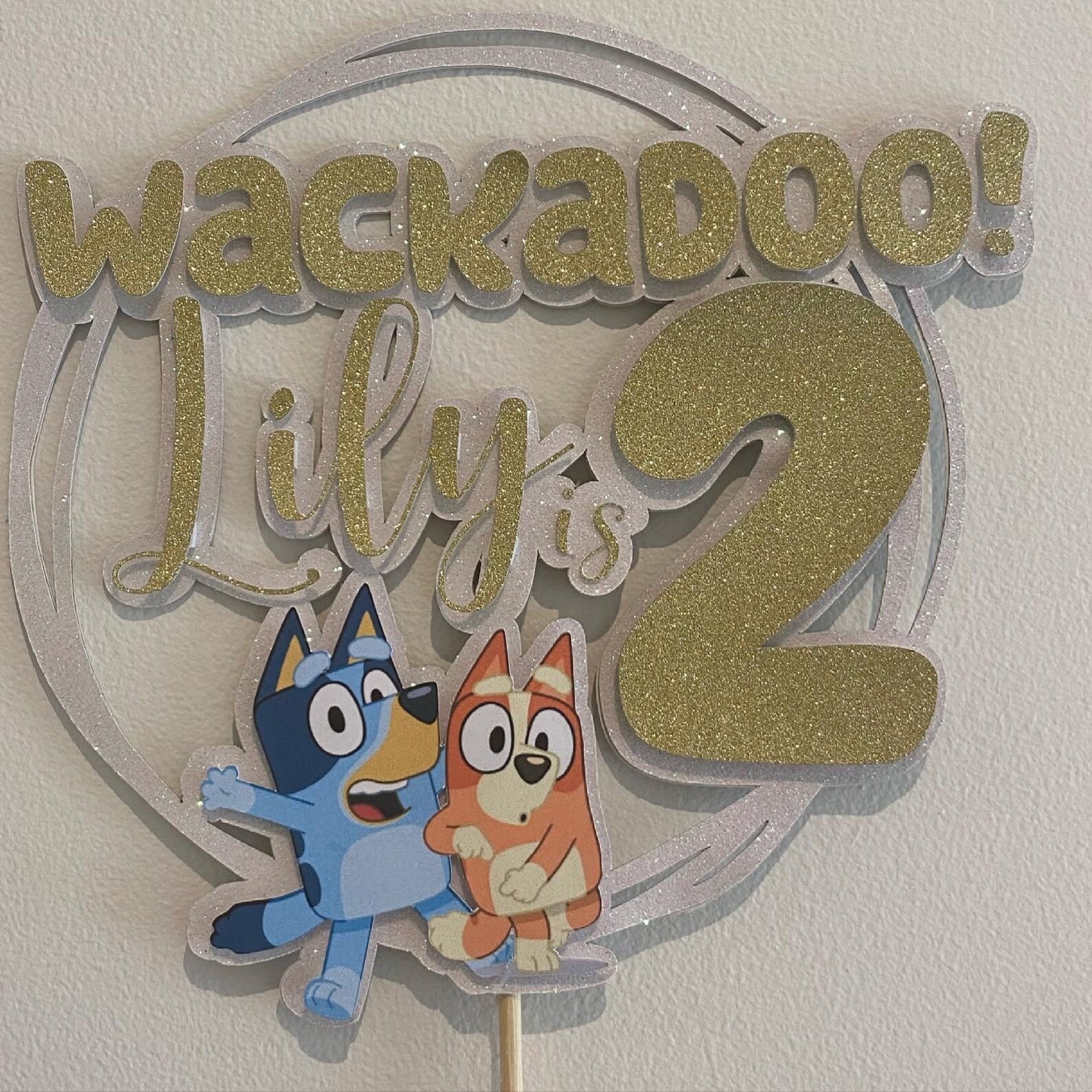 Bluey inspired Cake Topper Etsy