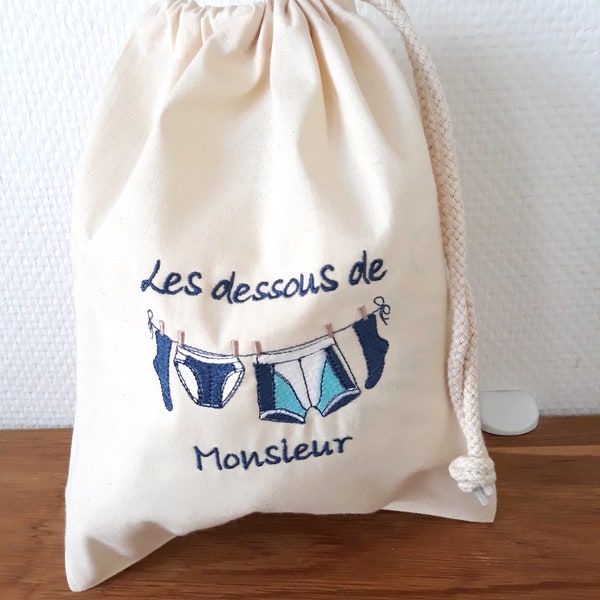 Sac rangement sous vêtements homme organiseur valise ou dressing