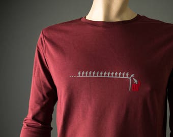 smartphone lemming long sleeve T-Shirt FAIR WEAR tee for men handy printed graphic tee fun shirt ( + color options ) s m l xl