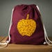Katharina reviewed Apple banana Fruit Drawstring bag Gym sack Festival drawstring backpack shopping bag graphic with fruit printed - in multiple fruity colors