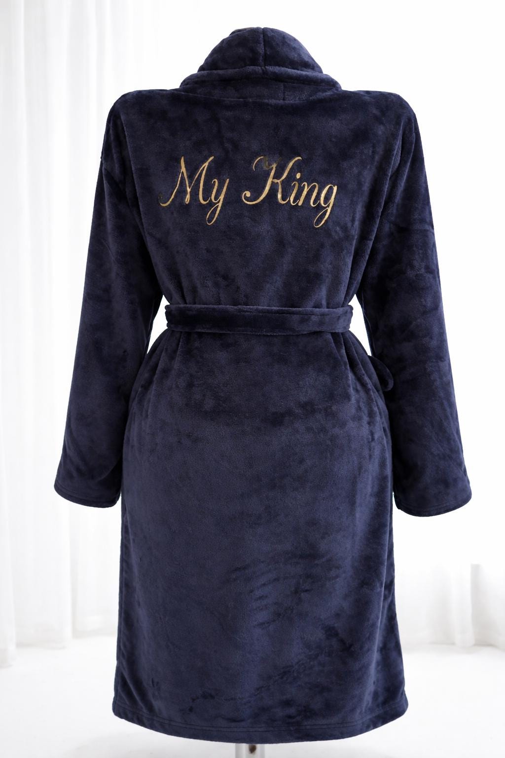 Mens Embroidered Non Hooded Soft Robe  Custom Embroidered Gift - Etsy  Israel
