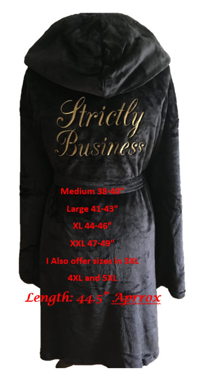 Mens Personalised Hooded Dressing Gown Mens Robe Etsy UK