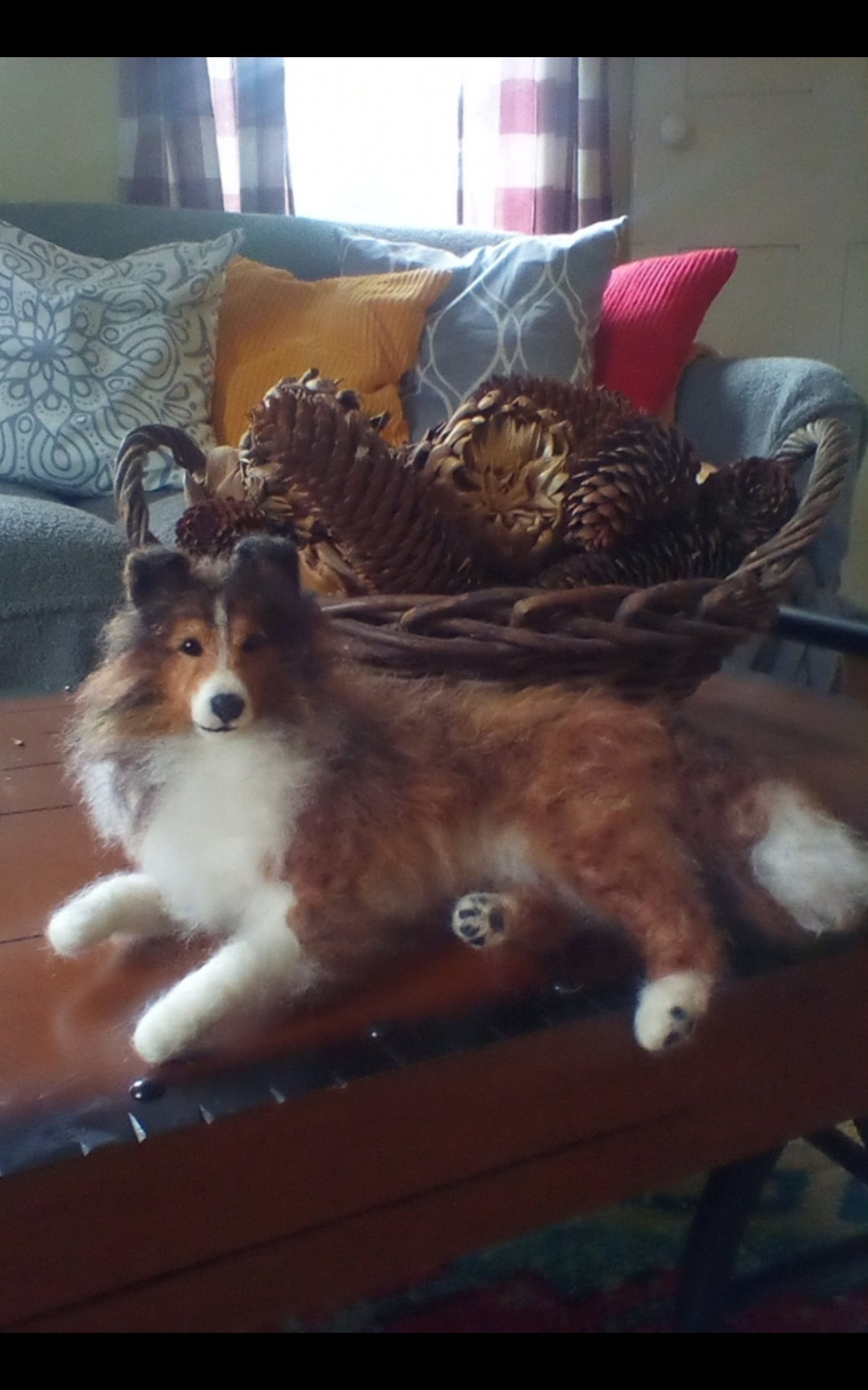 Needle Felted Sheltie Etsy