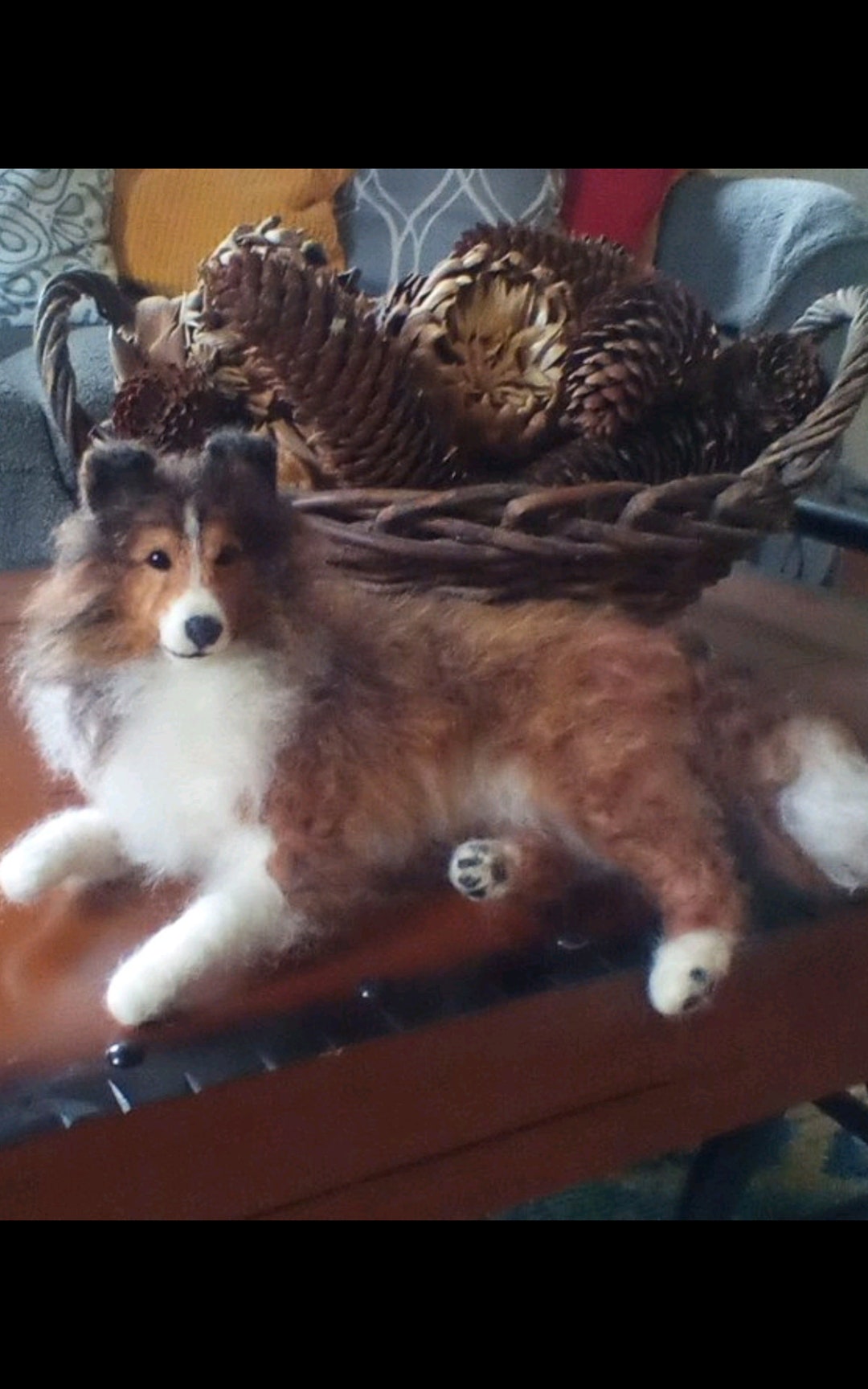 Needle Felted Sheltie Etsy