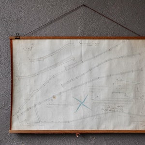 Mapa de Etupes n3bis, 1833 antiguo decoración de pared de Etupes mapa antiguo campo boho y chic