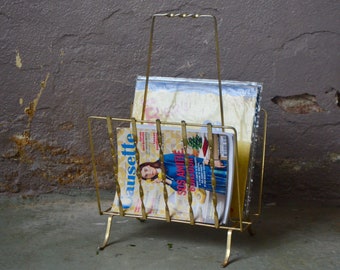 Vintage gold metal magazine door