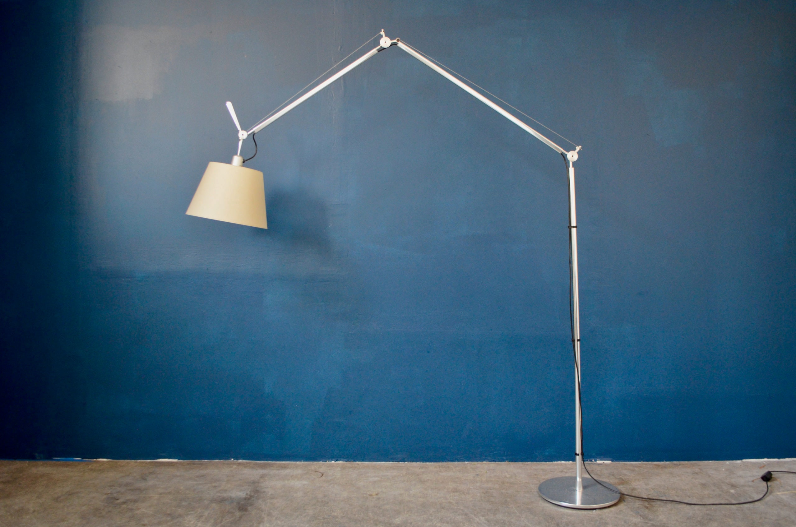 Lampadaire Tolomeo Mega Terra de Michele Lucchi Pour Artemide Lampe Sol Au Design Italien