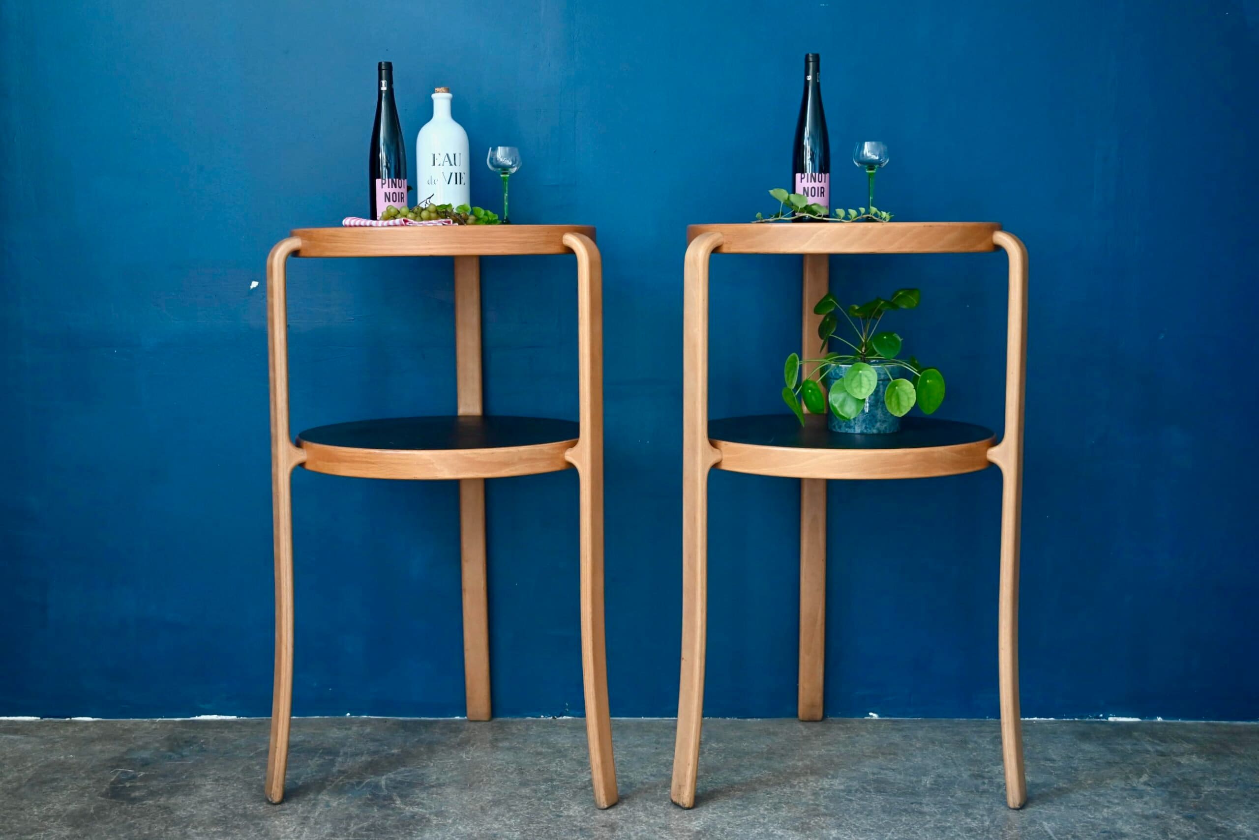 Paire De Tables Bar Thygesen & Sorensen Pour Magnus Olesen Mange Debout Table Haute Design Danois Style Vintage Scandinave