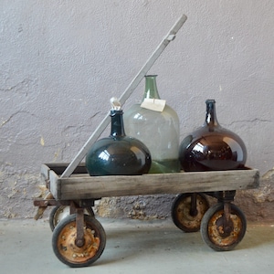 Chariot ou Trolley jouet enfant ancien style industriel et bohème