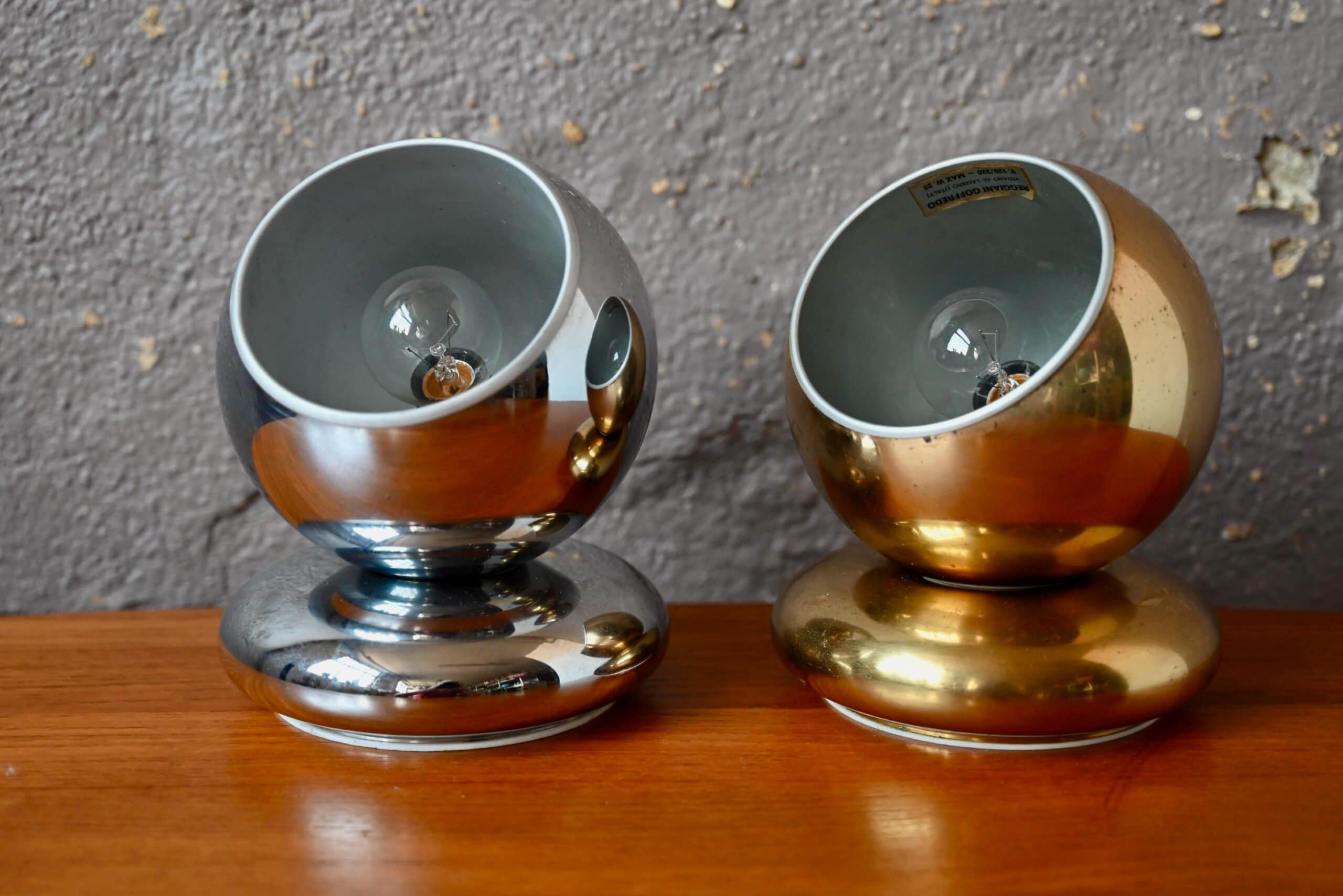 Goffredo Reggiani lampadaire "eyeball" vintage