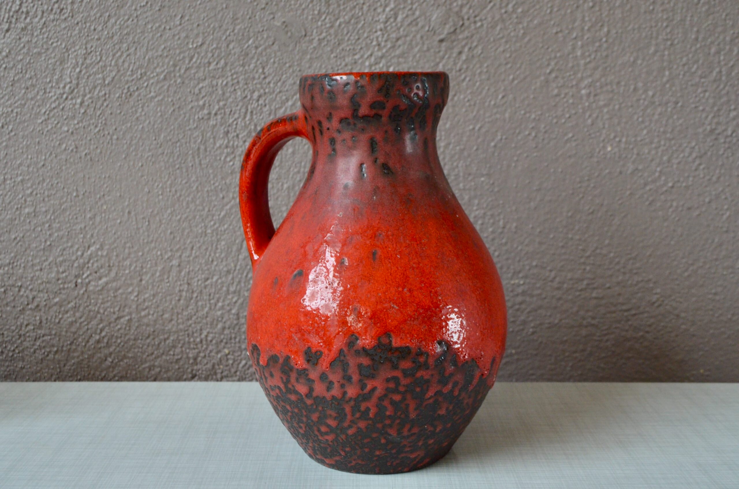 Vase Vintage Carstens Tönnieshof Style Fat Lava