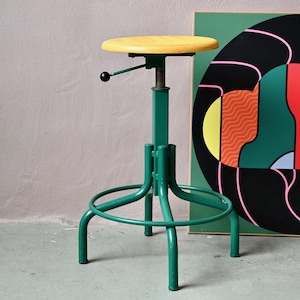 Vintage 60s Stool - Etsy