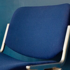 Chaise bleue DSC par Giancarlo Piretti pour Castelli, 1960s. Design Italien vintage et moderniste siège de cuisine ou de bureau image 7