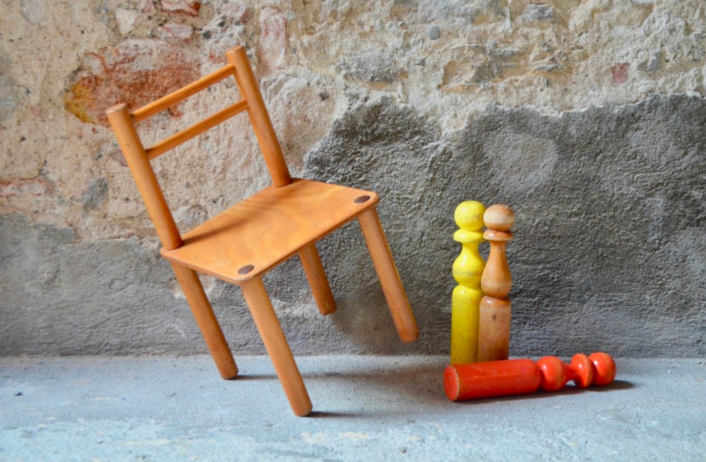 Chaise Vintage Enfant en Bois