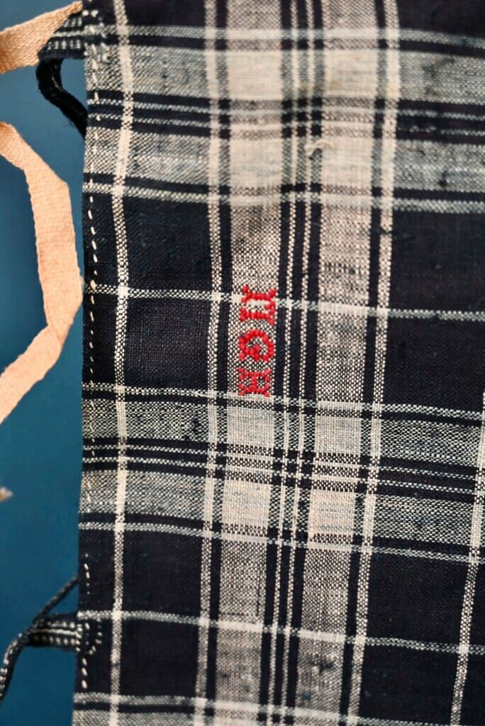 ケルシュ アルザスの伝統的な古いリネン生地フランス スタイル