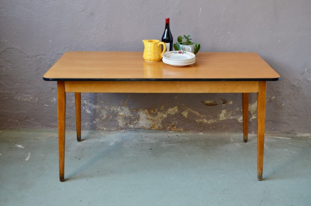 Table à Manger de Bistrot en Bois Style Vintage et Bohème