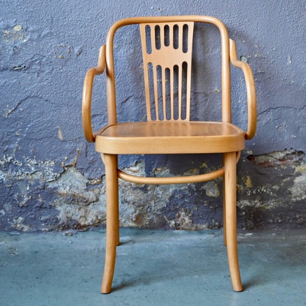 Réservé Fauteuil de bureau ancien en bois courbé  vintage en bois style vintage retro et bohème Réservé