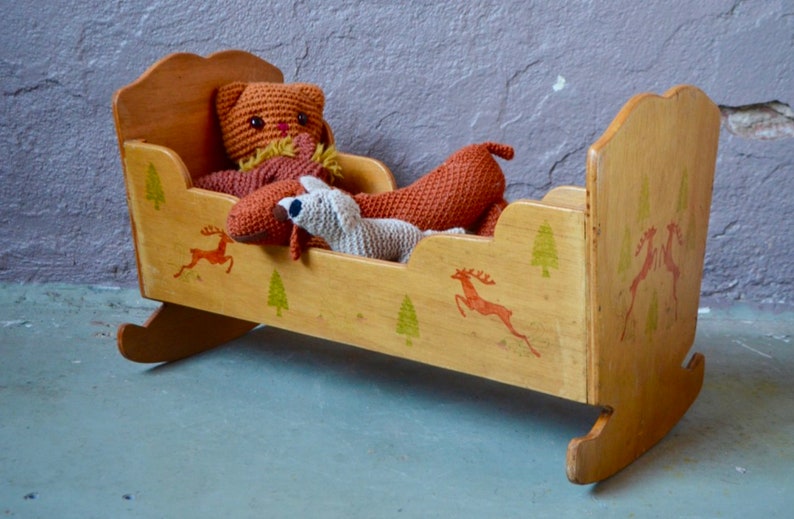 vintage baby doll bed