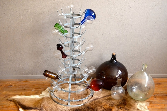 Vintage Rack Hedgehog Design Wine Bottle Carrier Marcel Duchamp - Etsy