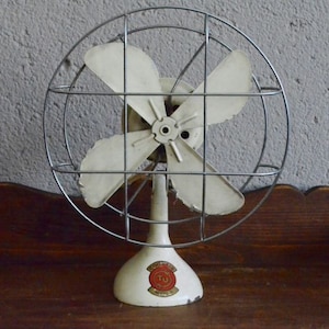 Cool Air TU fan model has indus Stream Line vintage Westinghouse Marelli 40s deco metal antic midcentury appliances