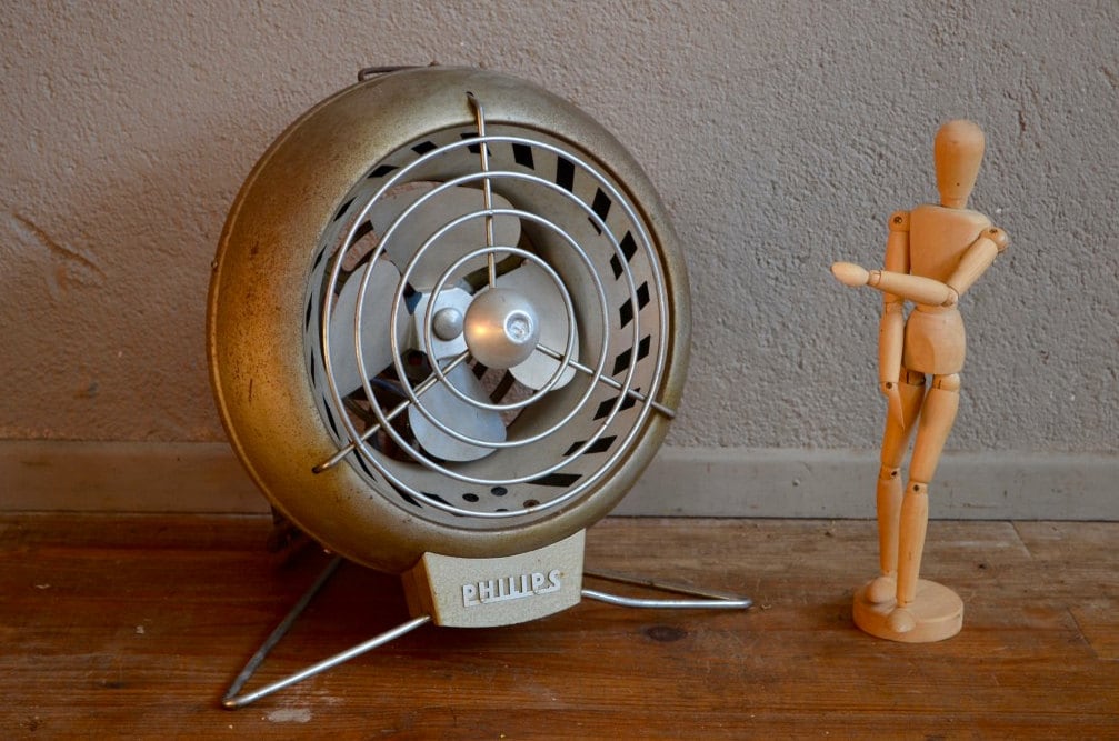 Fan Heating Phillips Workshop Garage Indus Appliances Vintage Retro 50 Years Antic French Fan Industrial Deco Fifties
