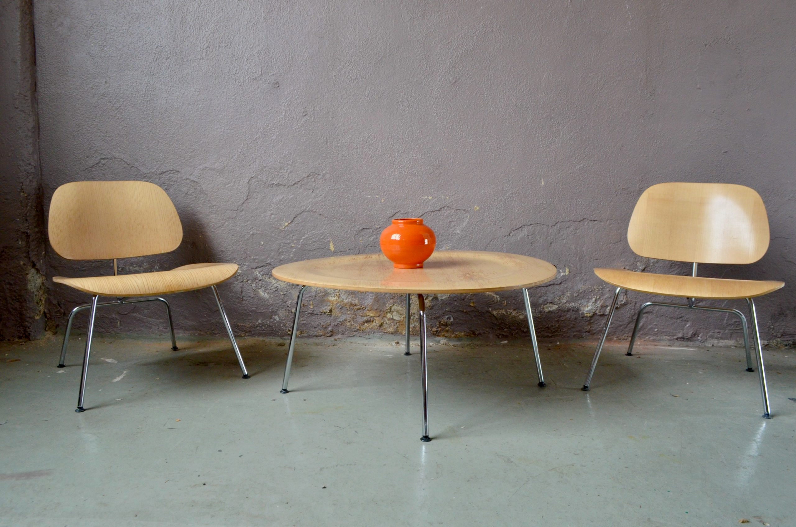 Ensemble Fauteuils et Table Ray & Charles Eames