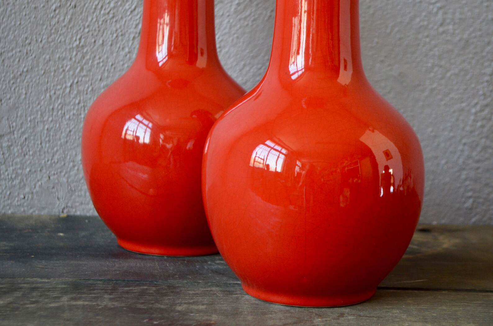 Pair of Longwy beef blood vases by Paul Mignon Etsy